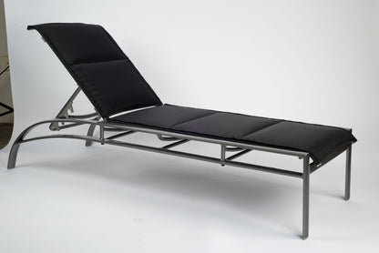 Woodard Metropolis Sling & Padded Sling Padded Sling Adjustable Chaise Lounge - Stacking 320570